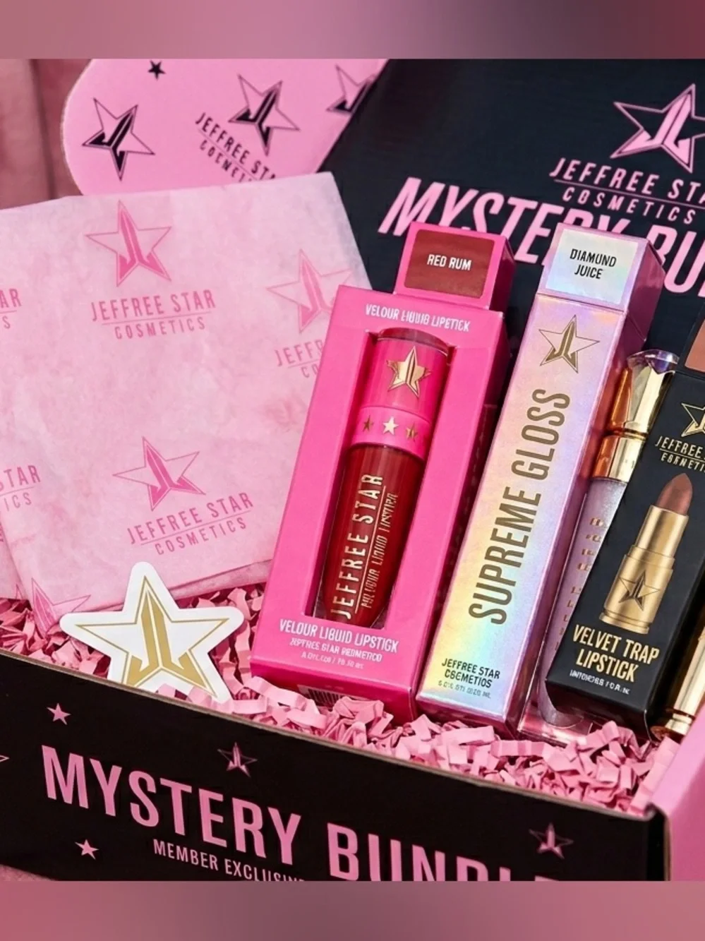 Jeffree Star Makeup 6 piece lips eyeshadow Bundle